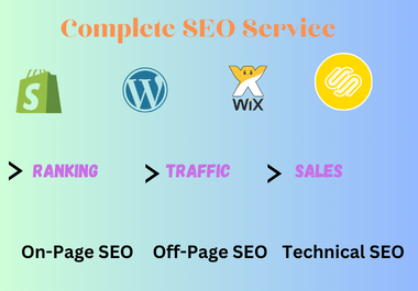 I will seo service for wordpress,  wix,  shopify,  squarespace website