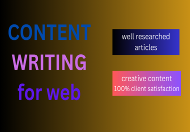 Professional Web Content Writing Service for Boosting Your Online Presence