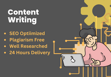 well-researched,  SEO-friendly article and content writing services with a 1000-word count option.