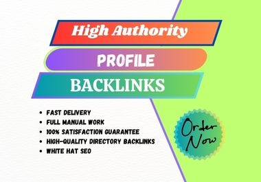 I will create 300 manual HQ SEO Profile backlinks for Google Ranking