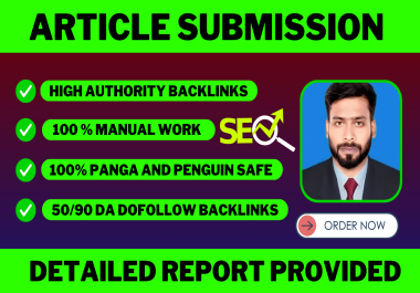 100 article contextual backlinks from your website
