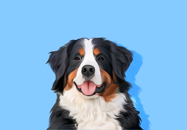 I will draw your dog and cat into cartoon portrait