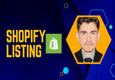 i will create a shopify or Amazon listing