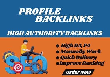 200+ Top Profile Manually Created High-Quality Backlinks