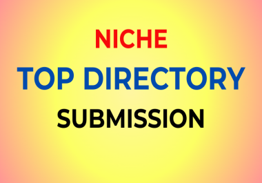 I will create 15 niche & 10 top directory submissions manually