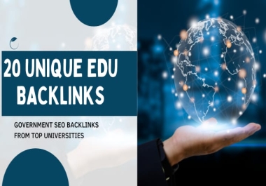 Will Build 20+ EDU-GOV safe SEO back-links authority domain to boost your google ranking