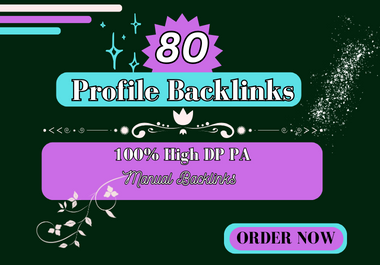 I will build high quality profiles SEO backlinks for your website