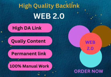 I will Create 80 Plus Web2.0 Backlinks for your Website with in 24h