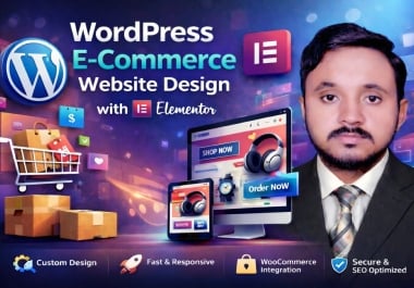 I will design a modern WordPress WooCommerce website with Elementor