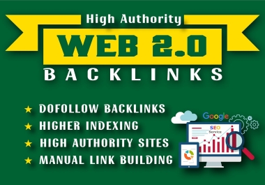 I will manually 60 plus Web 2.0 High-quality da Backlinks website