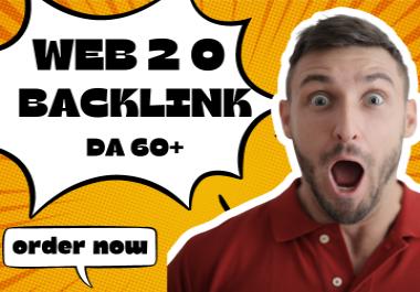 I will do 350 web 2.0 backlinks in high da sites