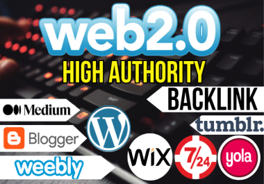 Get 30 White Hat Super Web 2.0 Contextual do follow backlinks website