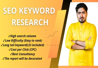 Seo Keyword Research By SEM Rush and Manually