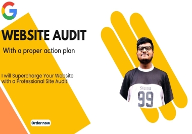 I will supercharge your website with a professional site audit