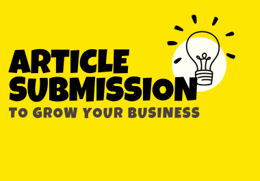 providing 100 article submission backlink in high da sites
