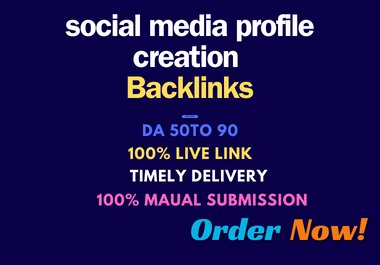 I will create 200 profile-creation backlinks for your Company