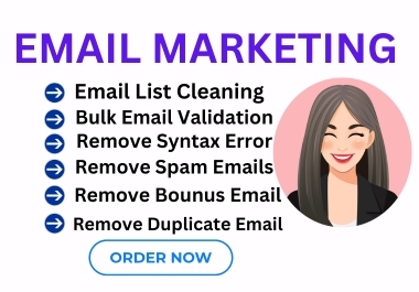 I will provide bulk email validation,  verification and email list cleaning service