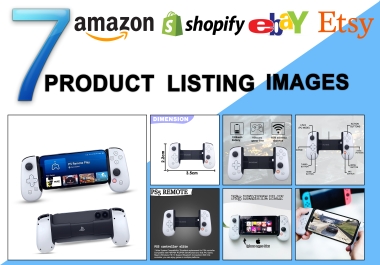 I will design amazon pictures,  shopify eBay Esty product listing images,  photo editing