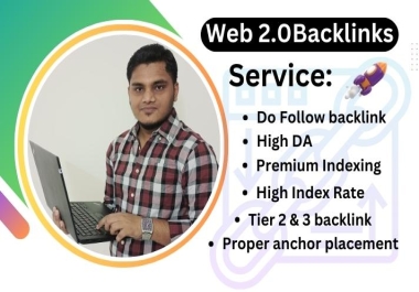 Rank website high DA Web 2.0 backlink