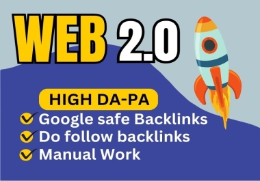 i will do High Authority Manual web 2.0 backlinks on 100 site