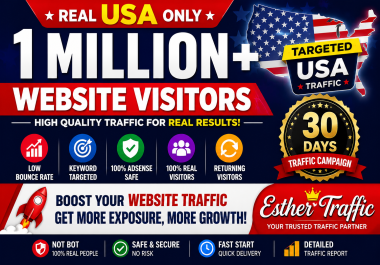 1 Million Low Bounce Rate Website Visitors