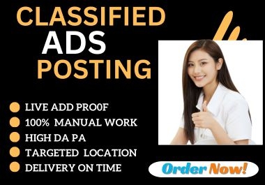 I Will Do 40 Classified Ads Posting Backlinks On Top Classified ad Posting Sites
