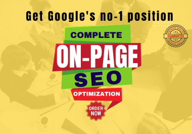 I will do complete on-page SEO Optimization for fast-ranking