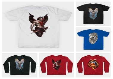 I will do unique graphic t shirt design using midjourney leonardo ai image prompt art generation