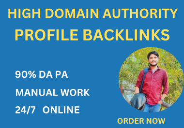 I will create 20 high-DA social media profile backlinks for SEO profile