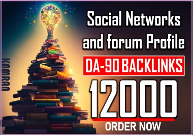12,000 forum profile and social network profile SEO backlinks link building