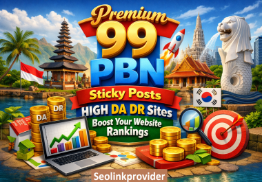 Premium 99 PBN Sticky Posts on DA 50+ Sites to Boost Your Website Rankings