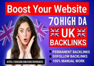 I will create 20 UK backlinks high authroty site manually