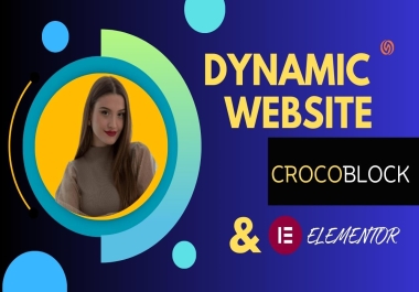 I will build a dynamic Wordpress website by Crocoblock jet engine and Elementor