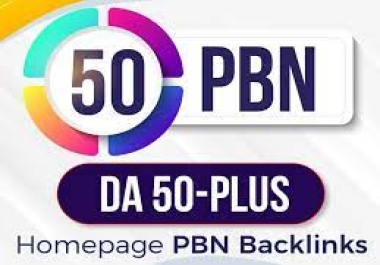 i will create 50 pbn backlinks on high da sites with manual method