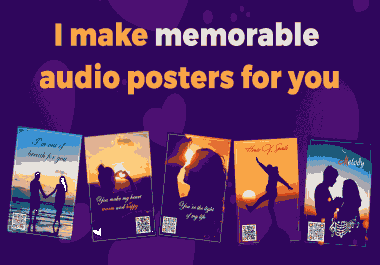 I make 10 memorable audio posters for you