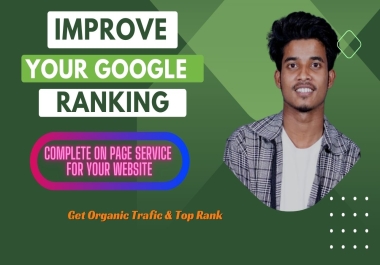 I will do On page SEO optimization service for google rank