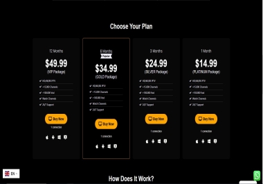 I will create a professional website for iptv reseller store wocommerce