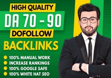 Get 13 High DA70 + to DA99 Guest Post SEO do follow Backlinks