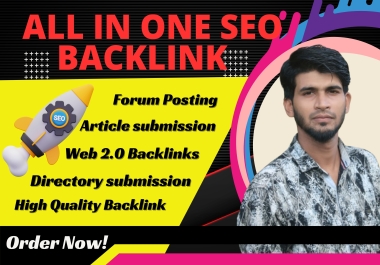 All in One 300+ Articles Submission,  Web2.0,  Directory Submission,  Profile Backlinks