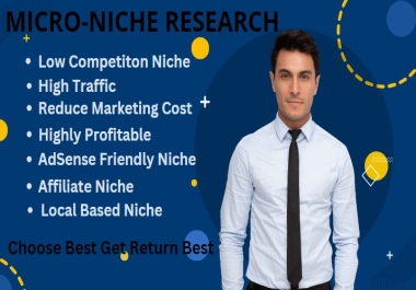 I will find low competitive and easy to rank micro niche
