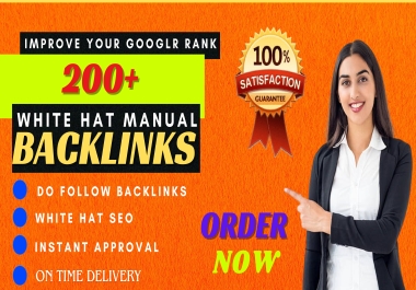 200+ High-Quality SEO do follow backlinks manual link-building service
