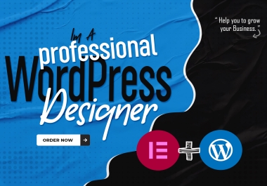 I will create amazing wordpress website using elementor pro