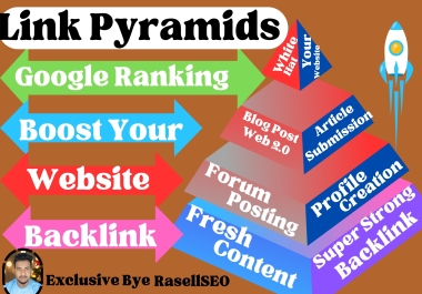 350 Multi-Tier Link Pyramids Service on Google Ranking