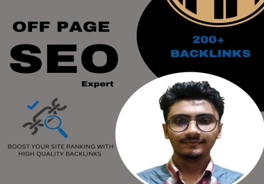 I will do off page SEO service with manual do follow 200+ backlinks