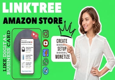 Design Custom Linktree Affiliate Storefront BioLink Landing Page
