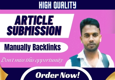 50 professional articles backlink for your website
