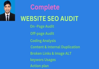 I Will Provide Complete Website SEO Audit Report With an Action Plan
