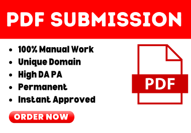 100 PDF submission to high quality document sharing sites
