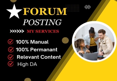 I will create 40 unique quality forum posting dofollow SEO backlinks