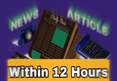3000+ Word Professional Articles or Blog Post. Delivery less than 12 hours